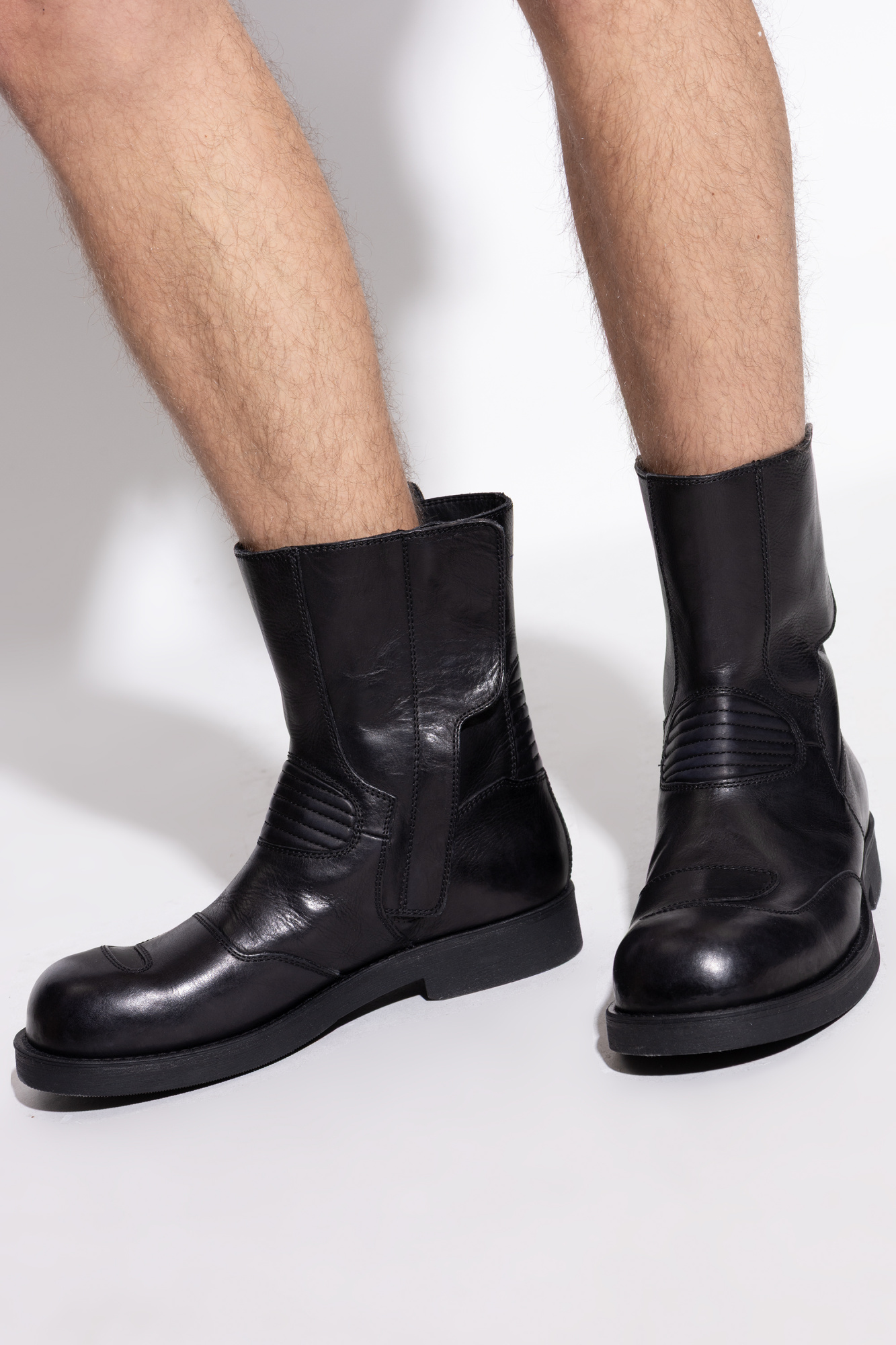 MM6 Maison Margiela Leather ankle boots | Men's | Vitkac